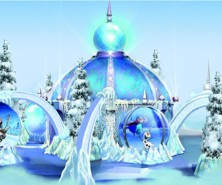 Ice Palaces Celebrating Disney's "Frozen" Sing-Along Edition DVD Release Will Be Featured in 10 Taubman malls from November 6 - December 24 (PRNewsFoto/Taubman Centers, Inc.)